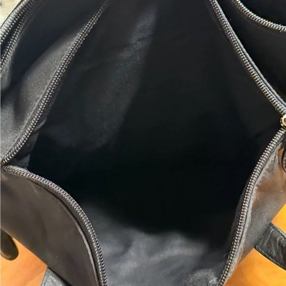 HOBO International RARE Vintage 2000’s Y2K 3-in-1 Black Leather Convertible Tote - Picture 13 of 13